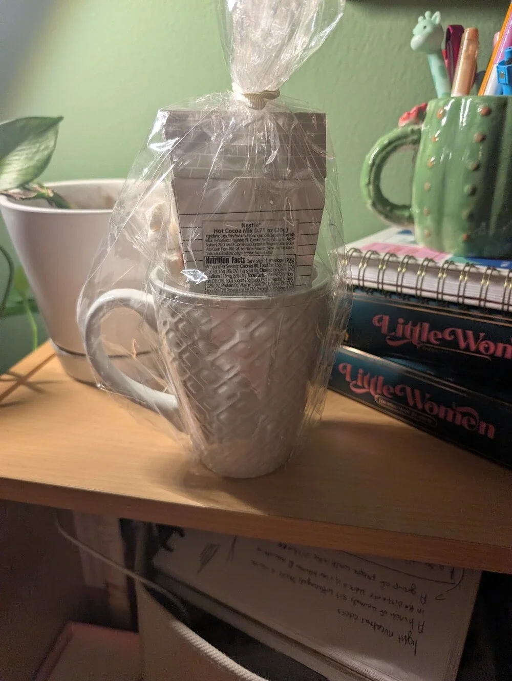 Textured Mug Gift Set with Hot Cocoa Mix and Marshmallows (3 For $25 ⭐) - Picture 5 of 5